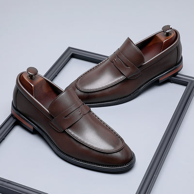 Zapatos de Cuero Minimalistas Estilo Británico para Hombre - Casuales y Formales - Image 2