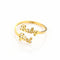 Anillo Personalizado de Acero Inoxidable con Letras