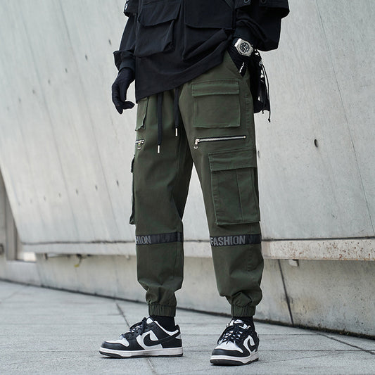 Pantalones Holgados Talla Extra Grande Estilo Mecánico