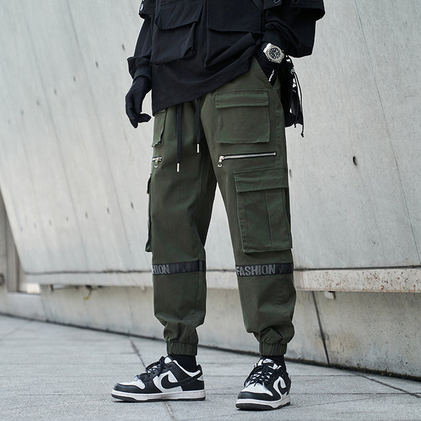 Pantalones Holgados Talla Extra Grande Estilo Mecánico