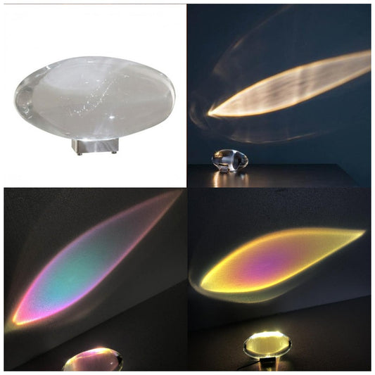 Lámpara de Mesa Proyector de Atmósfera Cielo Ojo de Ángel Cristal