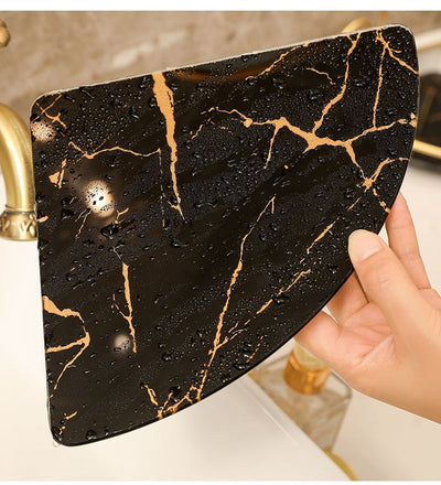 Repisa Triangular de Lujo para Baño - Organizador de Vanidad - Image 11