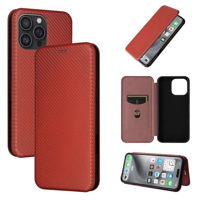 Funda Abatible de Fibra de Carbono para Teléfono Flip - Image 3