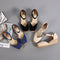 Zapatos de Tacón Alto Hueco con Hebilla - Colección Primavera y Otoño