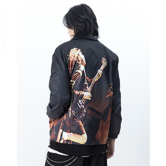 Chaqueta Estampado Rock Personalidad Unisex - Image 6