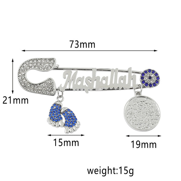 Broche de Letra Diamantado en Metal - Accesorio Personalizado Elegante