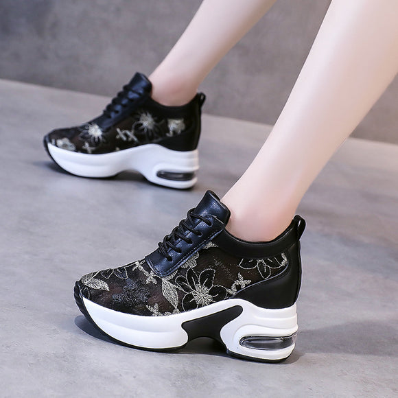 Zapatos Deportivos Casual con Malla y Encaje - Colección Primavera