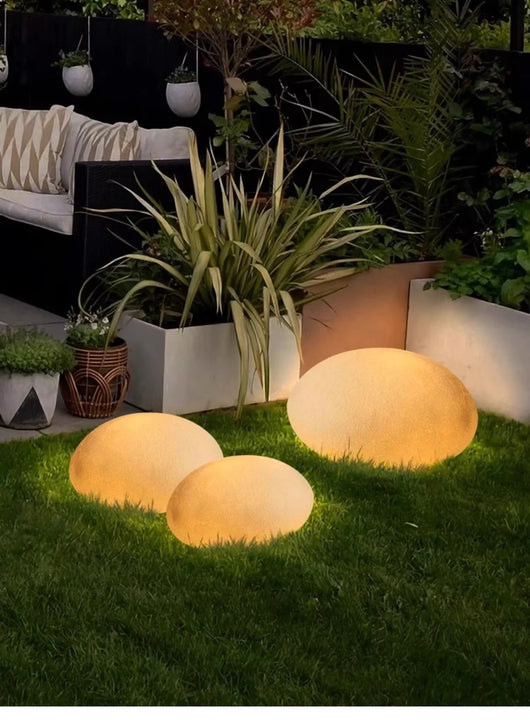 Luz Solar de Piedra Decorativa Impermeable para Exterior - Image 16