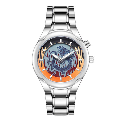 Reloj Hombre Dragón Retro Dual Pantalla Premium Resistente al Agua - Image 7