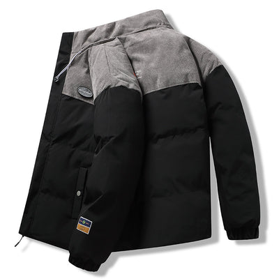 Abrigo de Invierno para Hombre Casual con Cuello Alto Acolchado en Algodón - Image 4