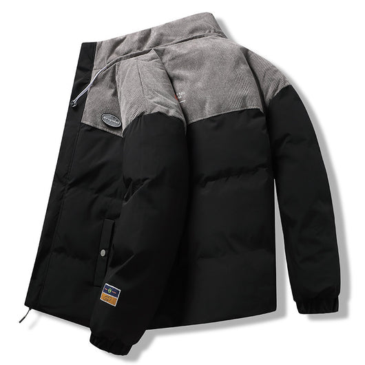 Abrigo de Invierno para Hombre Casual con Cuello Alto Acolchado en Algodón - Image 4