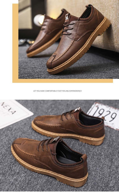 Zapatos de Cuero para Hombre con Cordones - Estilo Casual Ejecutivo - Image 16