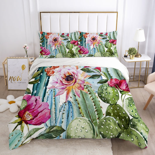 Juego de Cama Nordic Primavera Funda Nórdica Hojas Verdes - Image 5