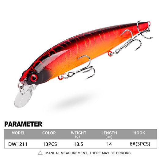 Señuelo de Nado Completo 14cm 18.5g - Cebo Duro Realista para Pesca - Image 18