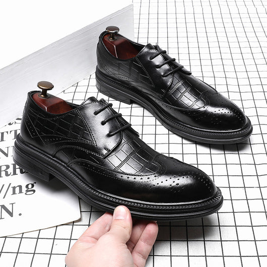 Zapatos de Cuero para Hombre con Punta Afilada y Caña Media - Image 19