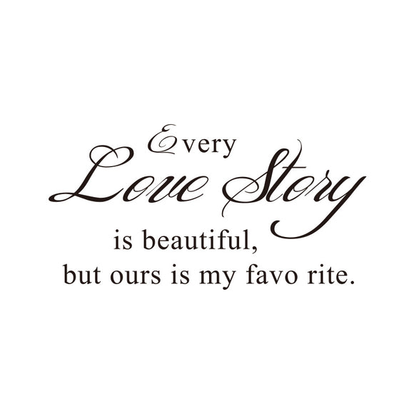 Pegatinas Decorativas de Pared - Frases de Amor y Poesía en Inglés
