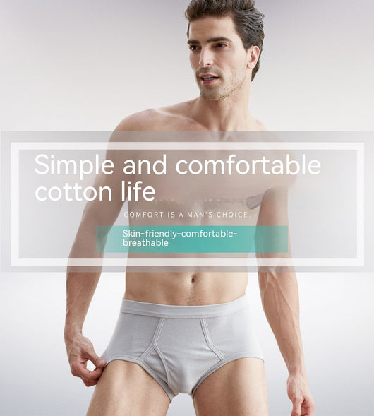 Calzoncillos de Cintura Alta en Algodón para Hombre Talla Grande - Image 8