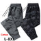 Pantalones Casuales de Algodón para Hombre Talla Grande Otoño Invierno con Puño Ajustado