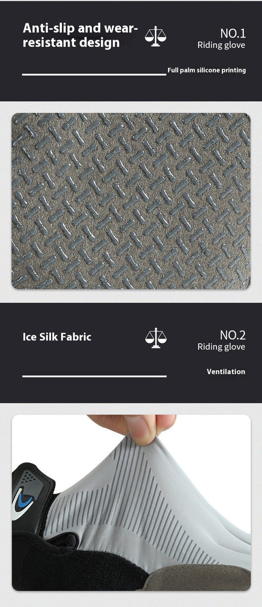 Guantes Ciclismo con Protección Solar y Absorción de Impactos - Image 12