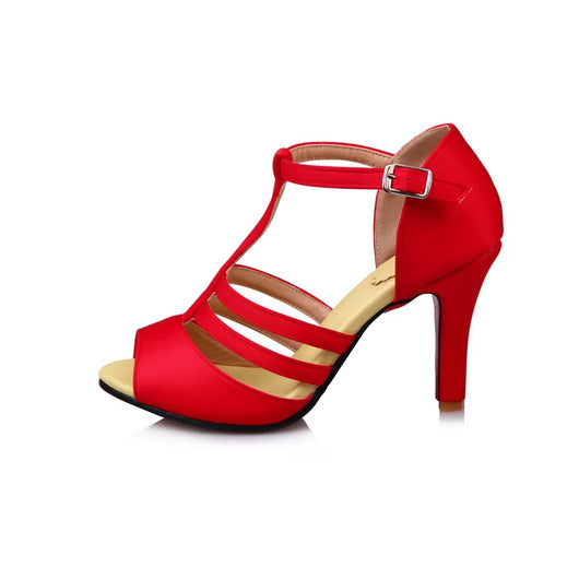 Sandalias Romanas Talla Grande con Tacón Alto y Cortes Laterales - Image 26