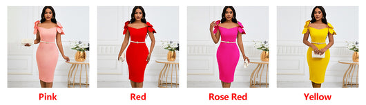 Vestido Elegante con Flores Tridimensionales para Mujer - Image 34