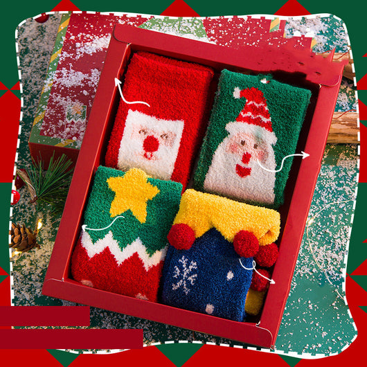 Set de Calcetines Navideños Padre e Hijo con Forro Aterciopelado - Image 3