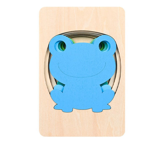 Puzzle 3D de Animales en Madera con Degradado Multicapa - Image 16