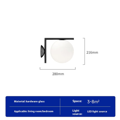 Lámpara de Pared de Cristal para Dormitorio y Pasillo - Image 8