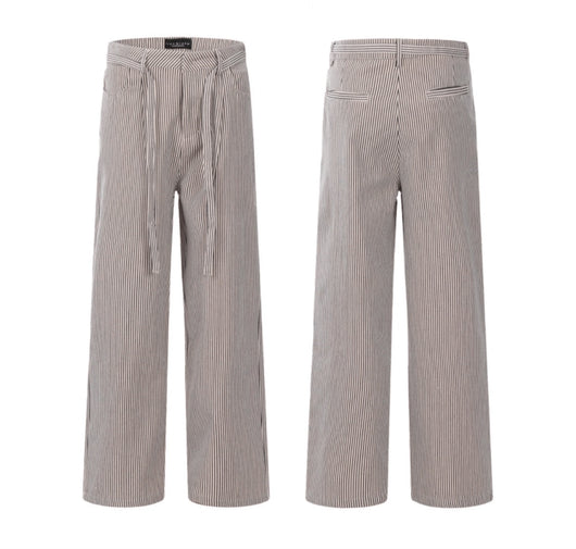 Pantalón Recto Vintage Americano a Rayas - Image 2