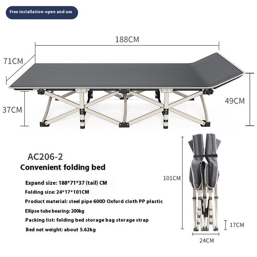 Cama Plegable Portátil para Camping y Oficina - Image 12