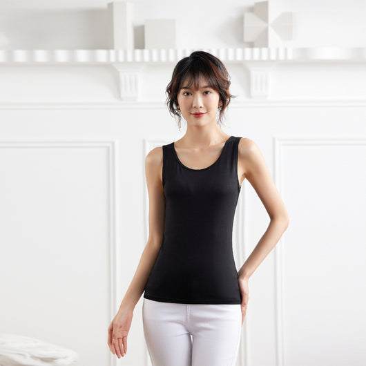 Tirantes Slim Fit Modal Negro y Blanco para Mujer - Image 7