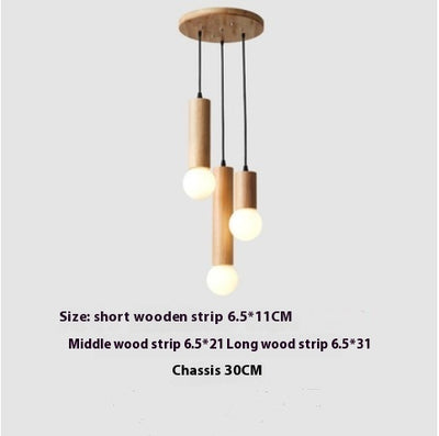 Lámpara Colgante de Madera para Restaurante - Diseño Moderno Minimalista - Image 9