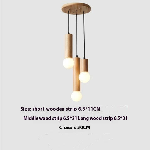 Lámpara Colgante de Madera para Restaurante - Diseño Moderno Minimalista - Image 9