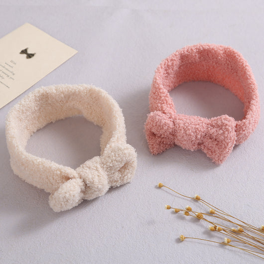Diadema Elástica para Bebé con Moño - Fleece Suave - Image 3