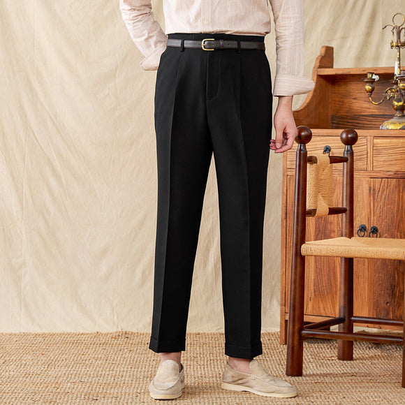 Pantalones de Cintura Alta con Corte 3D