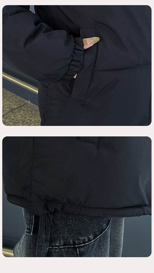 Abrigo Acolchado de Algodón con Cuello Alzado y Costuras Escocesas - Image 32