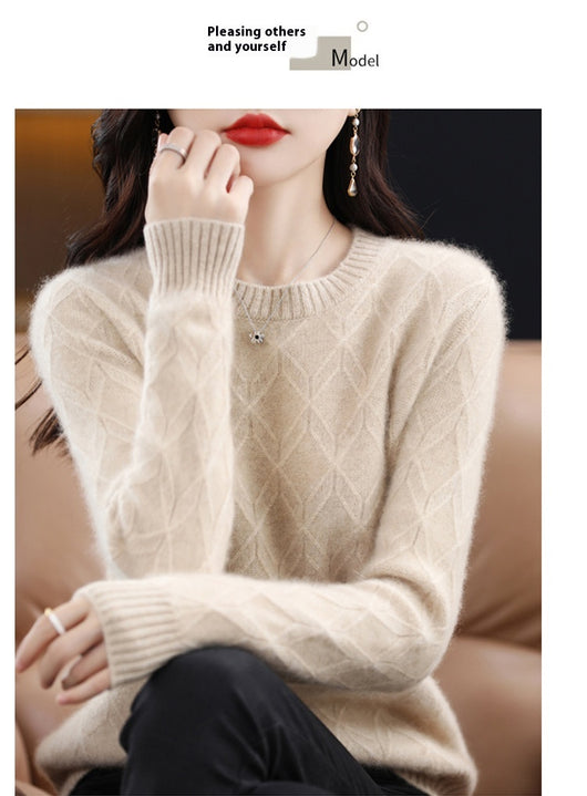 Suéter Jacquard Grueso para Mujer - Abrigo Cálido Otoño Invierno - Image 19