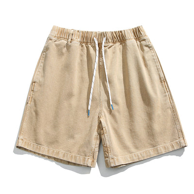 Shorts de Algodón Sueltos con Efecto Desgastado para Hombre - Image 9