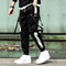 Pantalones Hip Hop con Cordón y Costuras Contrastantes para Niños