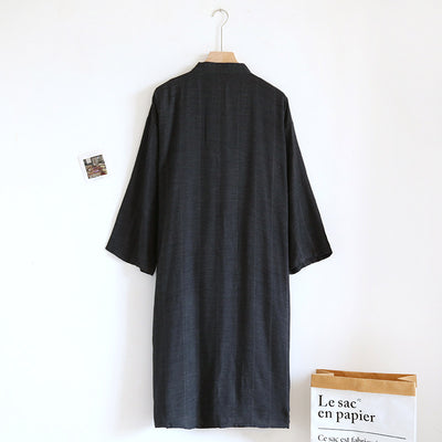 Pijama Kimono Estilo Japonés con Cierre de Cordones - Algodón Puro Ligero para Primavera y Verano - Image 7