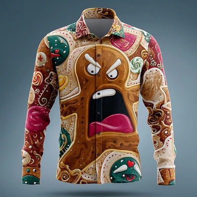 Camisa Casual de Manga Larga con Solapa para Hombre - Image 23