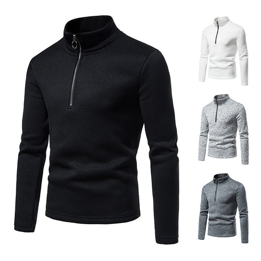 Suéter Camiseta Cuello Alto con Diseño de Cierre Hueco para Hombre - Image 12