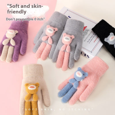 Guantes de Cinco Dedos Acolchados - Diseño Infantil Adorable y Resistente al Viento - Image 16
