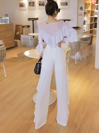 Pantalones Elegantes con Volantes - Diseño Versátil y Sofisticado - Image 13