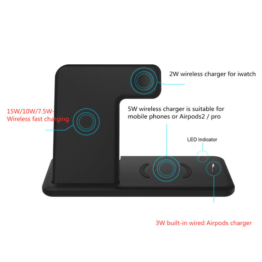 Cargador Inalámbrico Stand para iPhone Compatible - Image 9