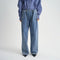 Women's High Waist Distressed Straight Leg Jeans