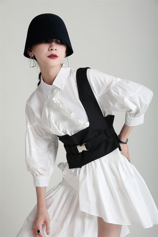 Falda Camisera Midi de Diseño Exclusivo y Estilo Oscuro - Image 2