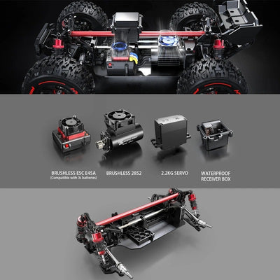 Auto RC Deportivo de Alta Velocidad con Control Remoto 2.4GHz - Camión Drift Brushless - Image 3