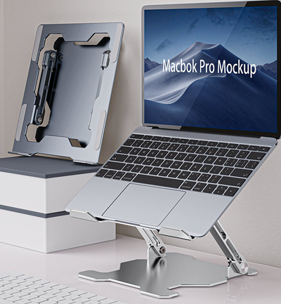 Soporte Ajustable para Laptop en Aluminio - Base Portátil Ergonómica - Image 9