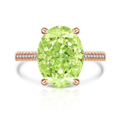 Anillo Versátil de Diamante Hielo Floral en Carbono Alto para Mujer - Image 40